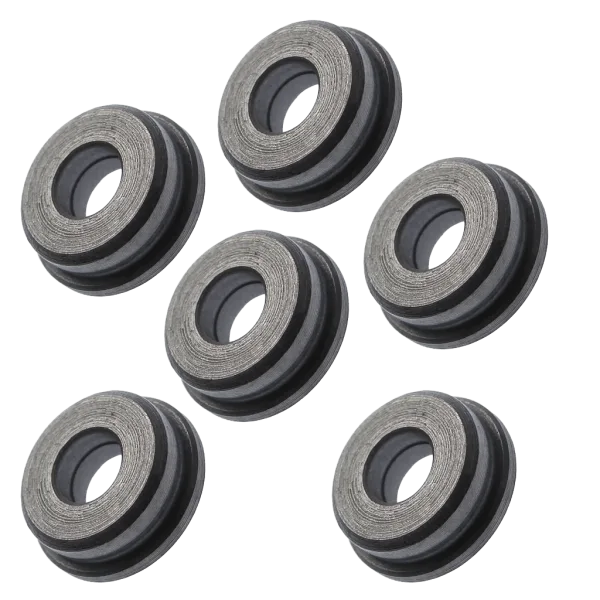 Boccole piene in acciaio da 7 mm auto lubrificanti lavorate dal pieno in CNC (B7PA)