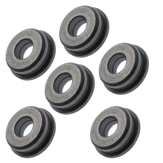 Boccole piene in acciaio da 7 mm auto lubrificanti lavorate dal pieno in CNC (B7PA)