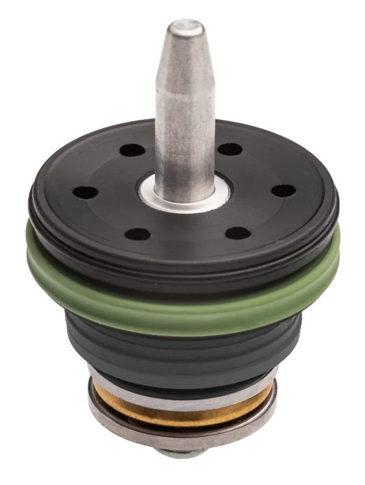 Testa pistone air brake cuscinettata in POM con doppio or e regolazione angolo aggancio pistone (XPAA)